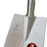 Leher L-K Marschspaten Gr.2 Spitze Schneide konisch angeschmiedet, blank-poliert, mit Eschen-Langstiel